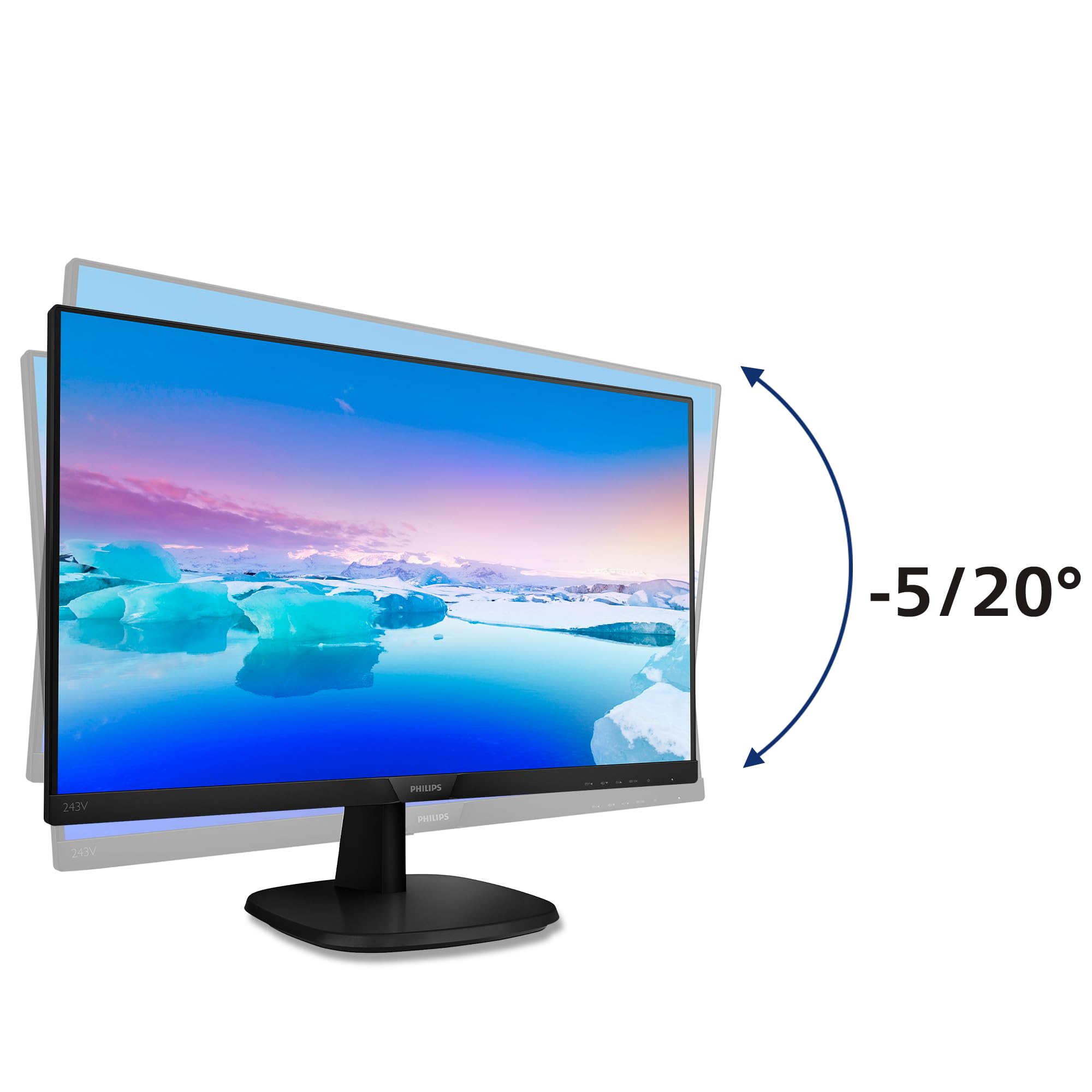 PHILIPS VLine モニター 24インチ Philips V-line 243V7QDSB 24-inch 1920 x 1080 Full HD LED